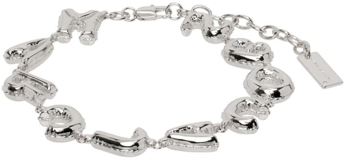Silver MJ Balloon Bracelet