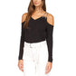Women's Chain Cold-Shoulder Top, Regular & Petite