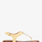 Logo Plate Leather Sandal
