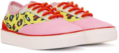 Kids Pink & Yellow Hawaii Sneakers