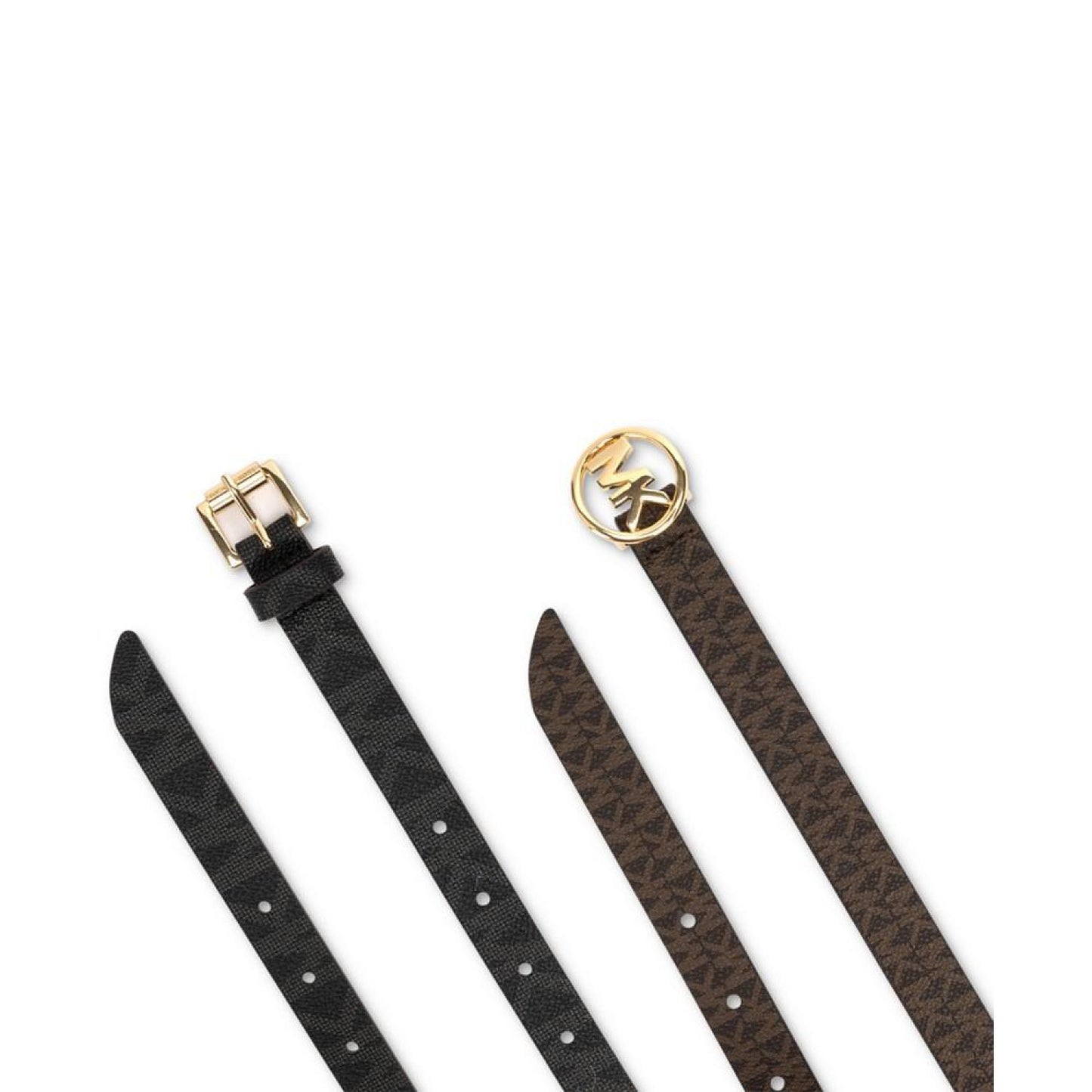 2 Pack Square & Circle Logo Belts