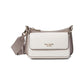 Double Up Colorblocked Saffiano Leather Double Up Crossbody