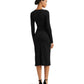 Belted Rib-Knit Dress