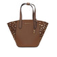 Michael Kors Portia Small Pebbled Leather and Haircalf Tote Handbag (Women's multi)