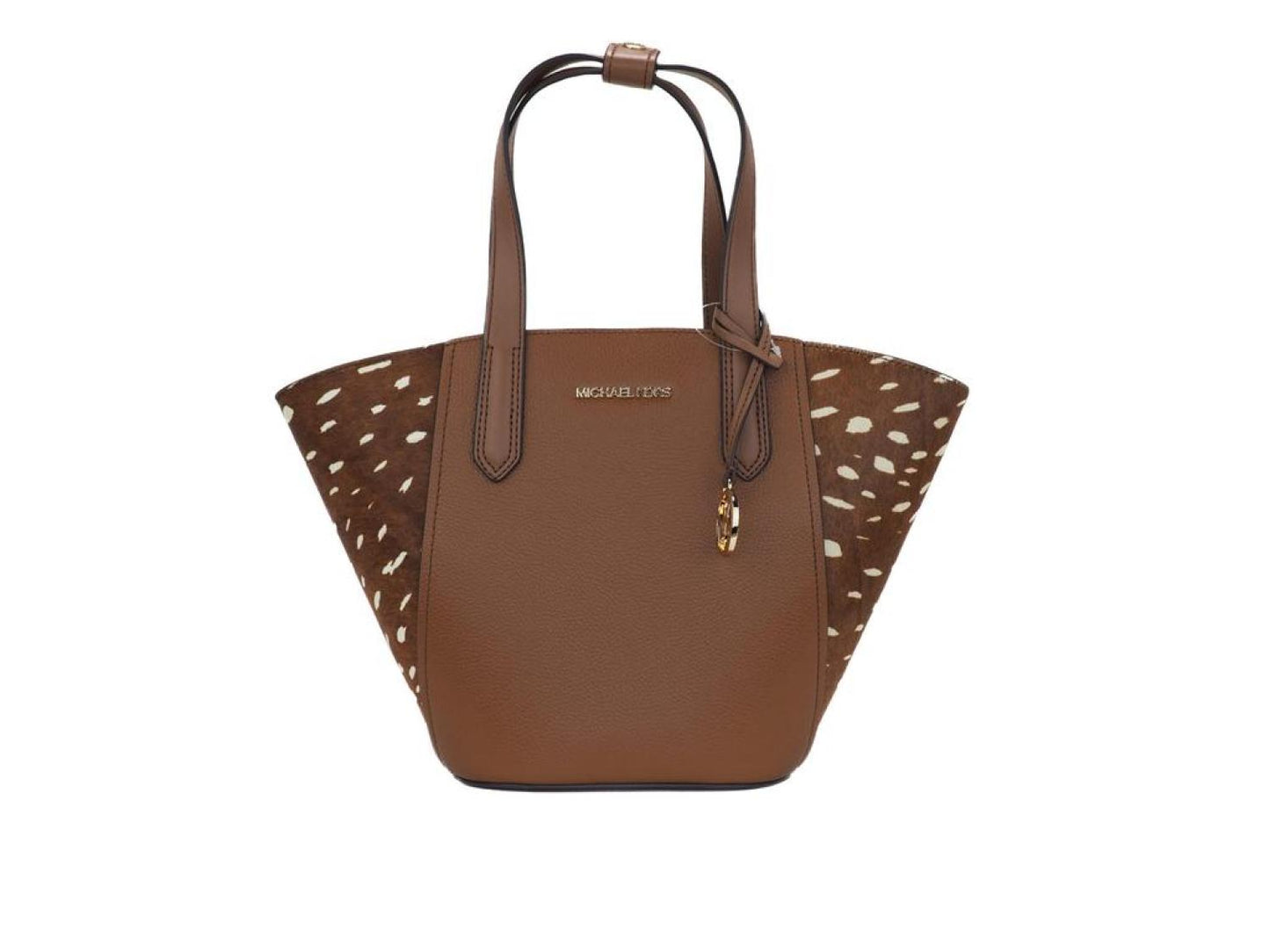 Michael Kors Portia Small Pebbled Leather and Haircalf Tote Handbag (Women's multi)