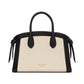 Knott Colorblocked Pebbled Leather Medium Zip Top Satchel