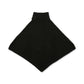 Women's Wide-Rib Button Turtleneck Poncho