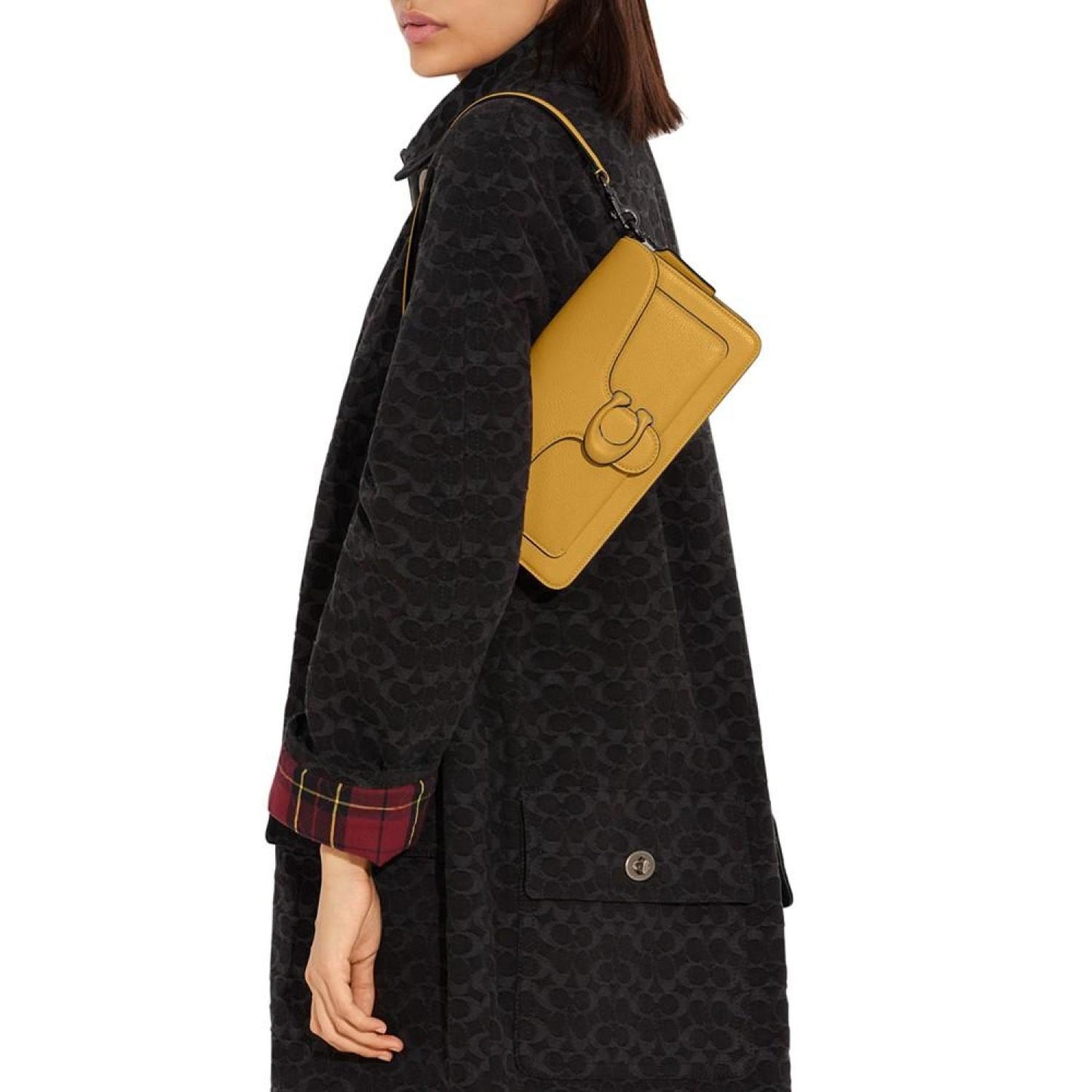 Tabby 26 Polished Pebble Leather Shoulder Bag