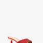 Amal Embellished Faux Suede Kitten Sandal