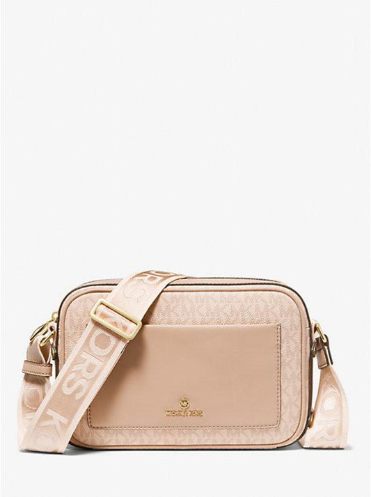 Maeve Large Logo and Faux Leather Crossbody Bag