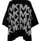 Michael Michael Kors Logo Intarsia Poncho