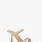 Clara Embellished Metallic Snake Embossed Sandal