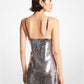 Sequined Mesh Tank Dress