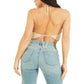 Women's Amber V-Neck Sleeveless Tie-Back Lace Top