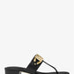Izzy Logo Embellished Leather Sandal