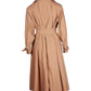 Max Mara Double-Breasted Trench Coat in Brown Cotton