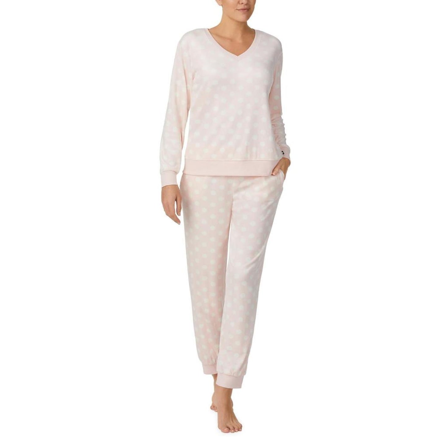 Stretch Velour Long Sleeve Joggers Set
