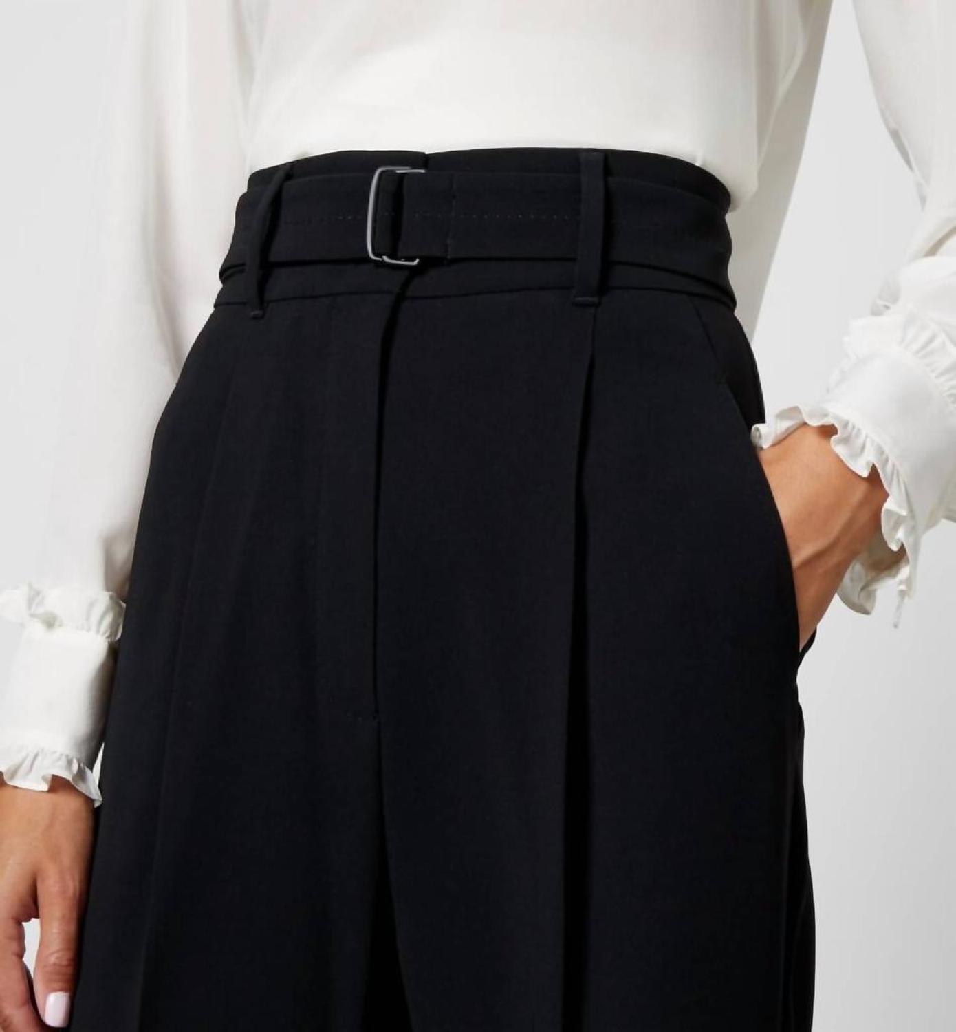 Eschilo Belted Trouser In Black