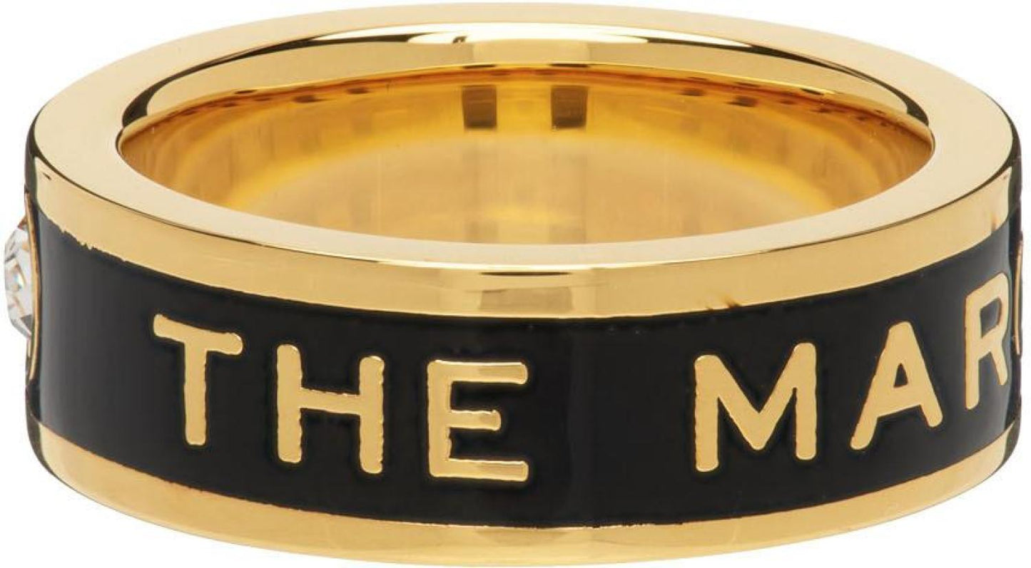 Silver & Black 'The Medallion' Ring