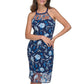 Women's Embroidered-Floral Mesh Sheath Dress
