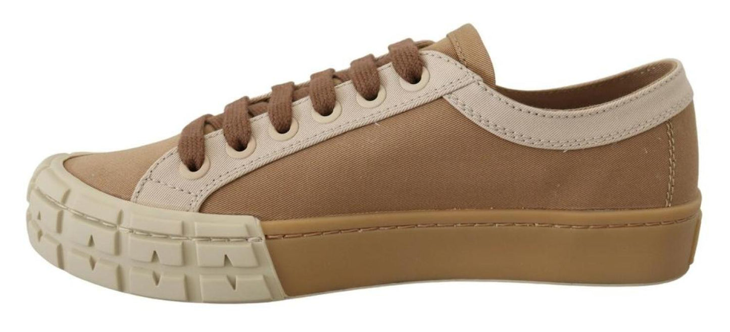 Prada Gabardine Bicol Low Top Sneakers Men's Shoes