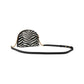 Morgan Zebra Print Double Zip Dome Crossbody