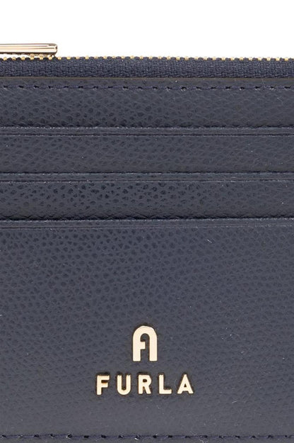 Furla Logo Plaque Zip-Up Card Holder