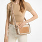 Maeve Large Canvas and Smooth Crossbody Bag