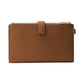 Adele Double-Zip Pebble Leather Phone Wristlet