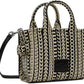 Black & White 'The Monogram Leather Mini' Tote