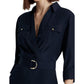 Belted Crepe Shirtdress