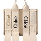Chloé Woody Small Canvas & Leather Tote
