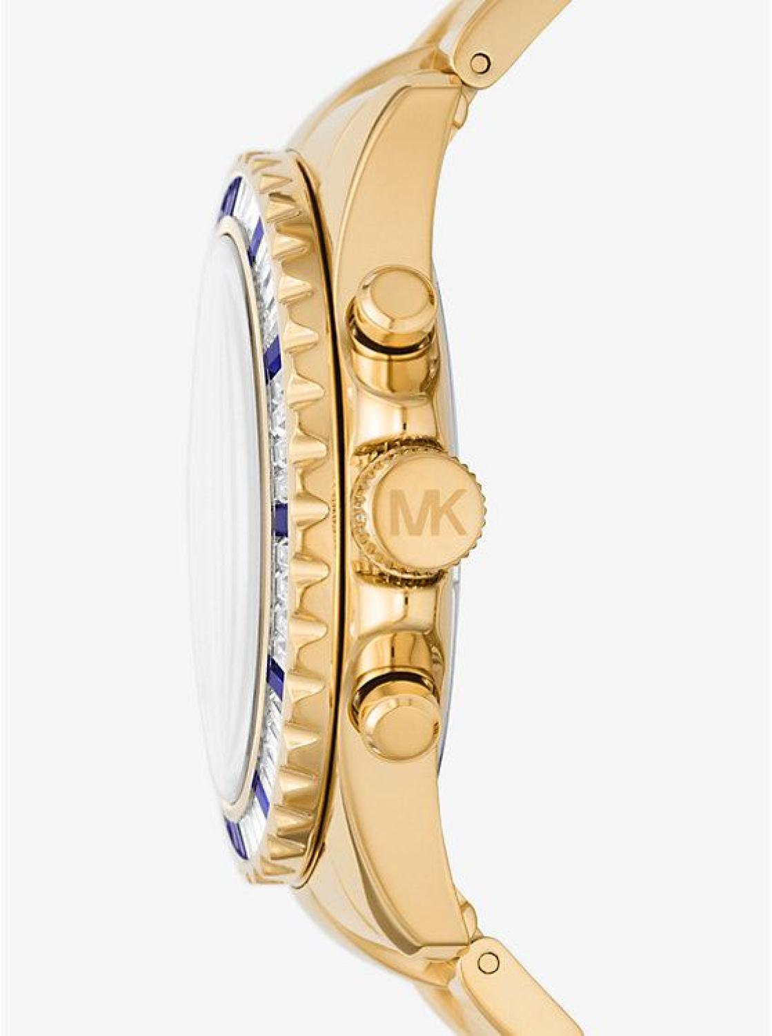 Oversized Everest Pavé Gold-Tone Watch