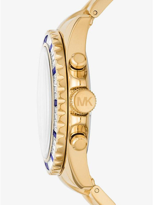 Oversized Everest Pavé Gold-Tone Watch