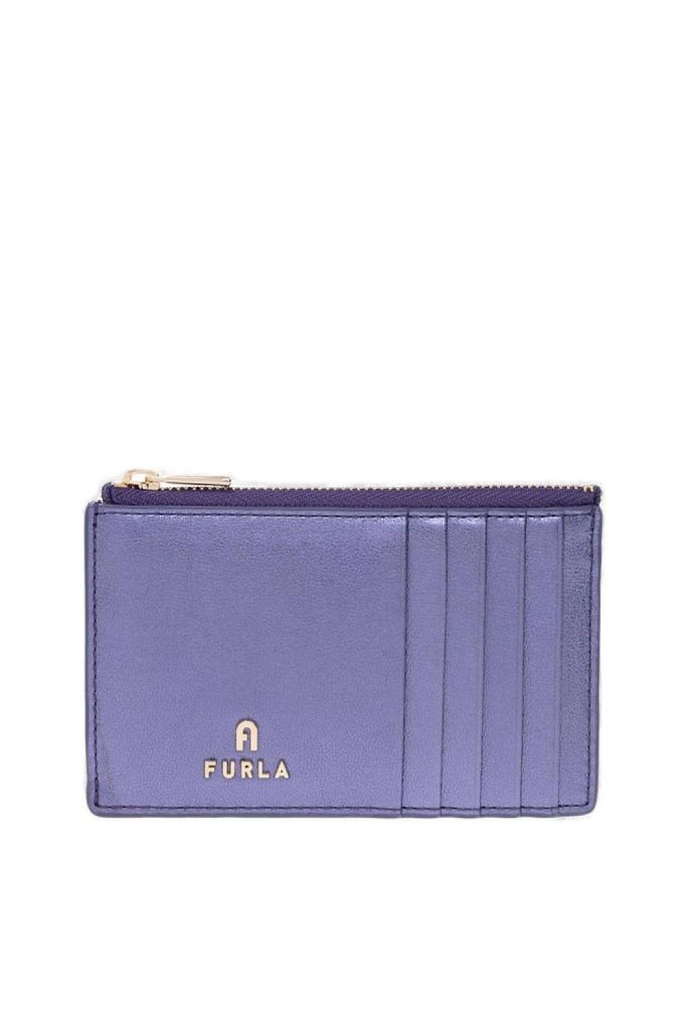 Furla Logo Plaque Zipped Card Holder