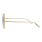 Square-Frame Metal Sunglasses