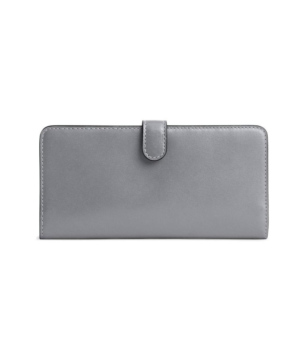 Smooth Leather Skinny Wallet