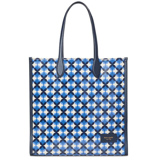 Gotham Patio Tile Printed Large Canvas Tote