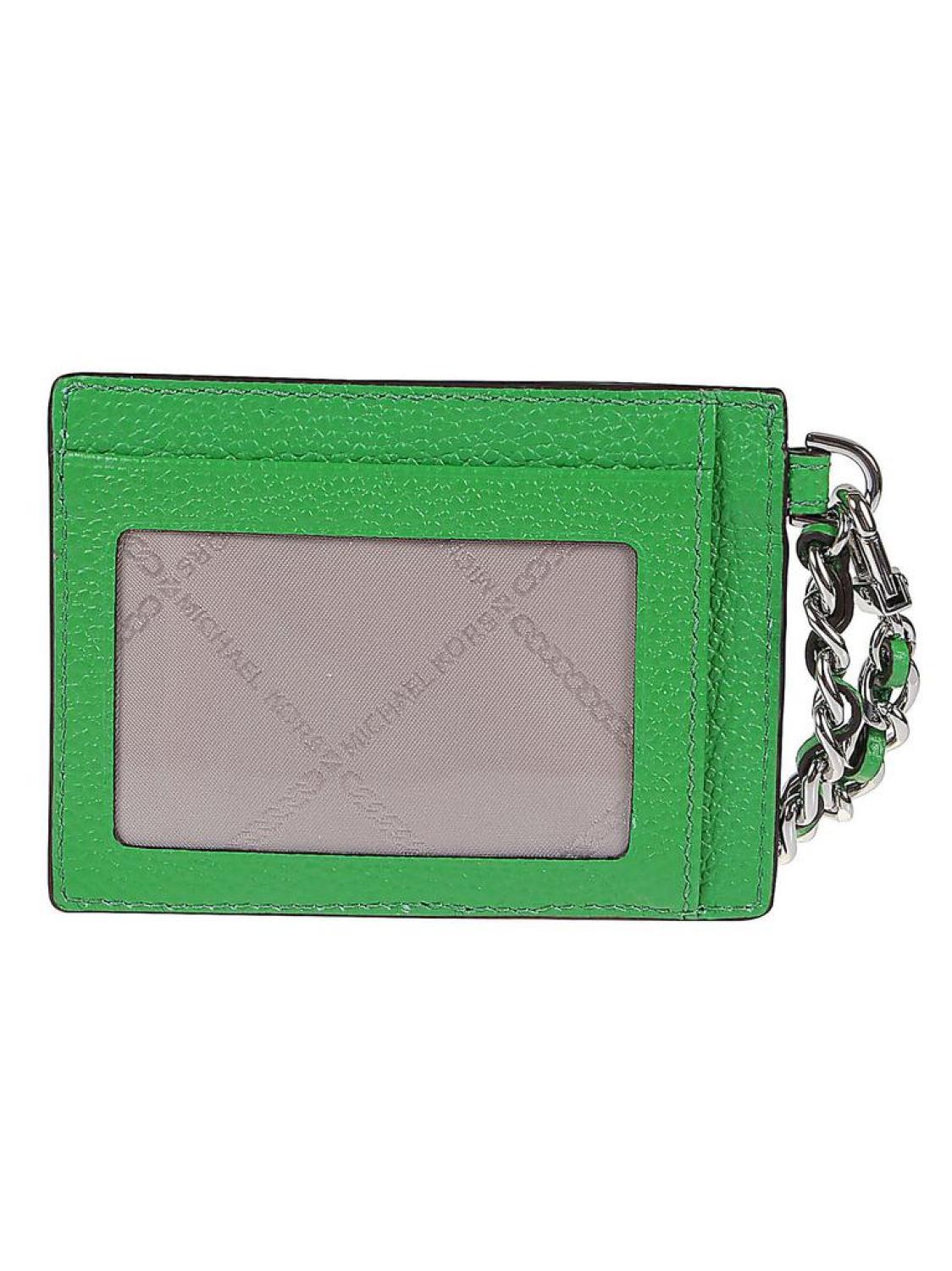 Michael Michael Kors Logo Plaque Chained Small Cardholder
