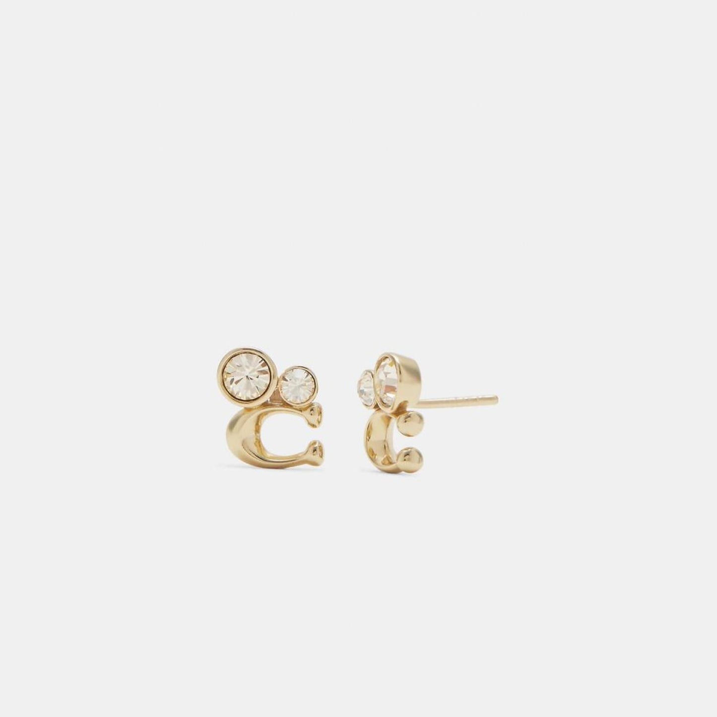 Coach Outlet Signature Crystal Cluster Stud Earrings