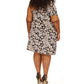 Plus Size Paisley Velvet One Shoulder Mini