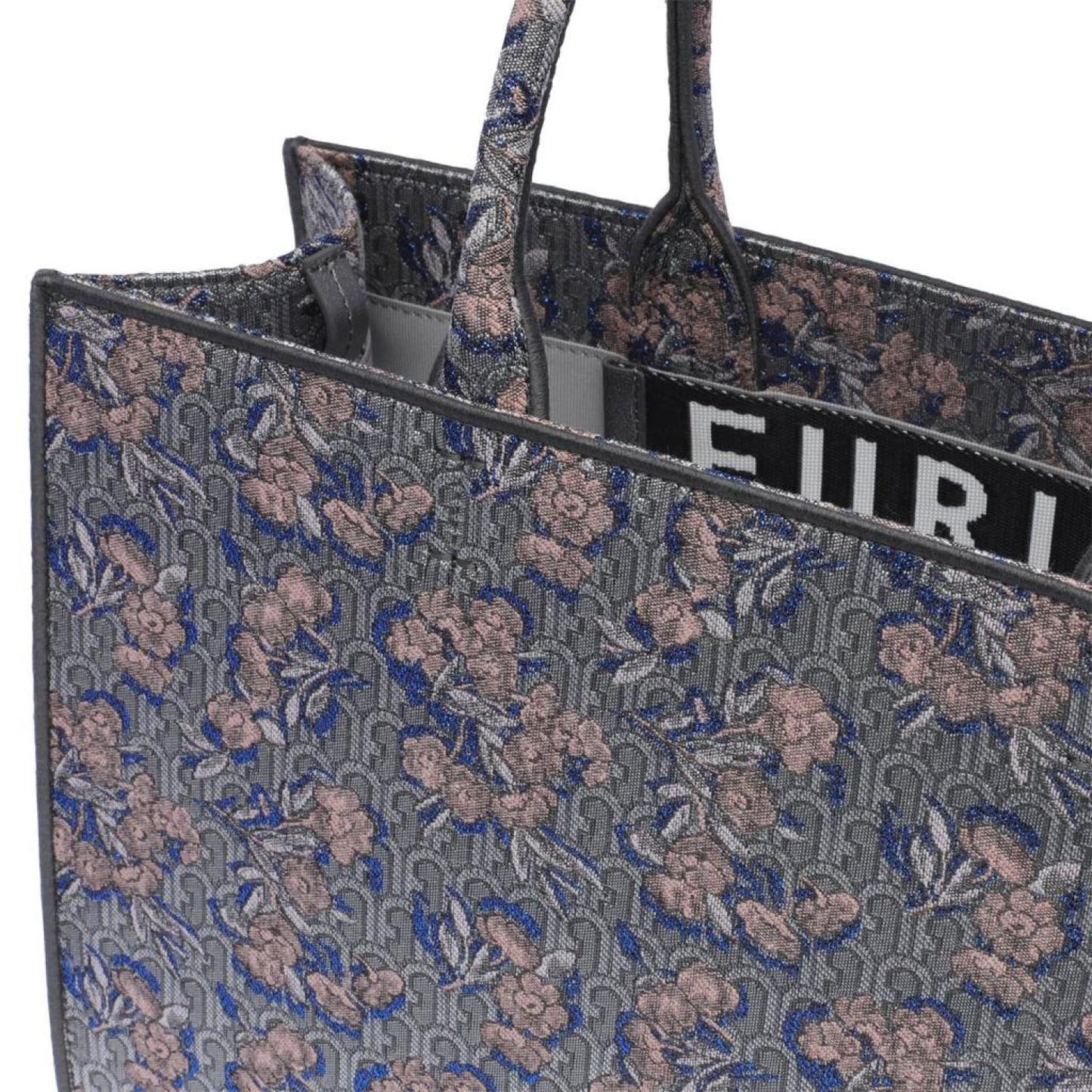 Furla Floral Jacquard Tote Bag