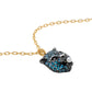 Gucci Le Marche Des Merveilles 18K Yellow Gold and Sterling Silver, Mother of Pearl 1.6mm and Black Spinel Pendant Necklace YBB45919200200U