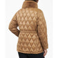 Women's Plus Size Quilted Faux-Fur-Collar Anorak Coat