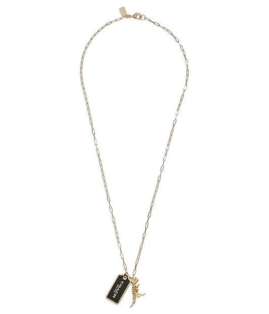 Hangtag Short Pendant Necklace