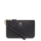 Coach Logo Plaque Small Wristlet Wallet