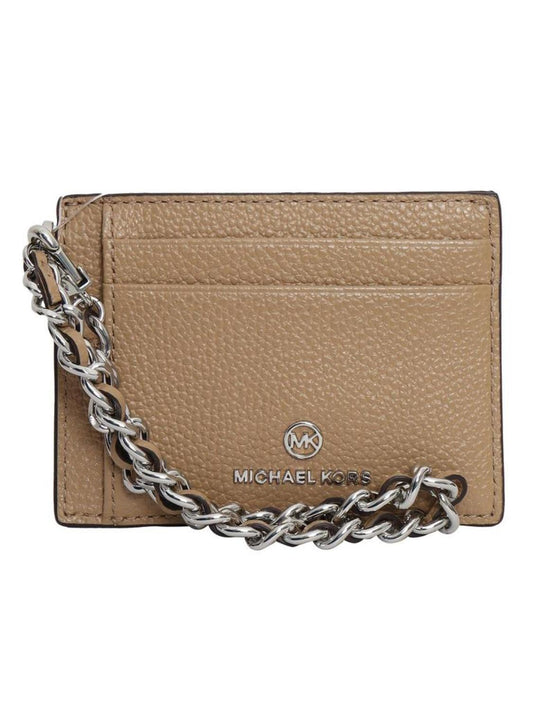 Michael Michael Kors Logo Plaque Chained Small Cardholder