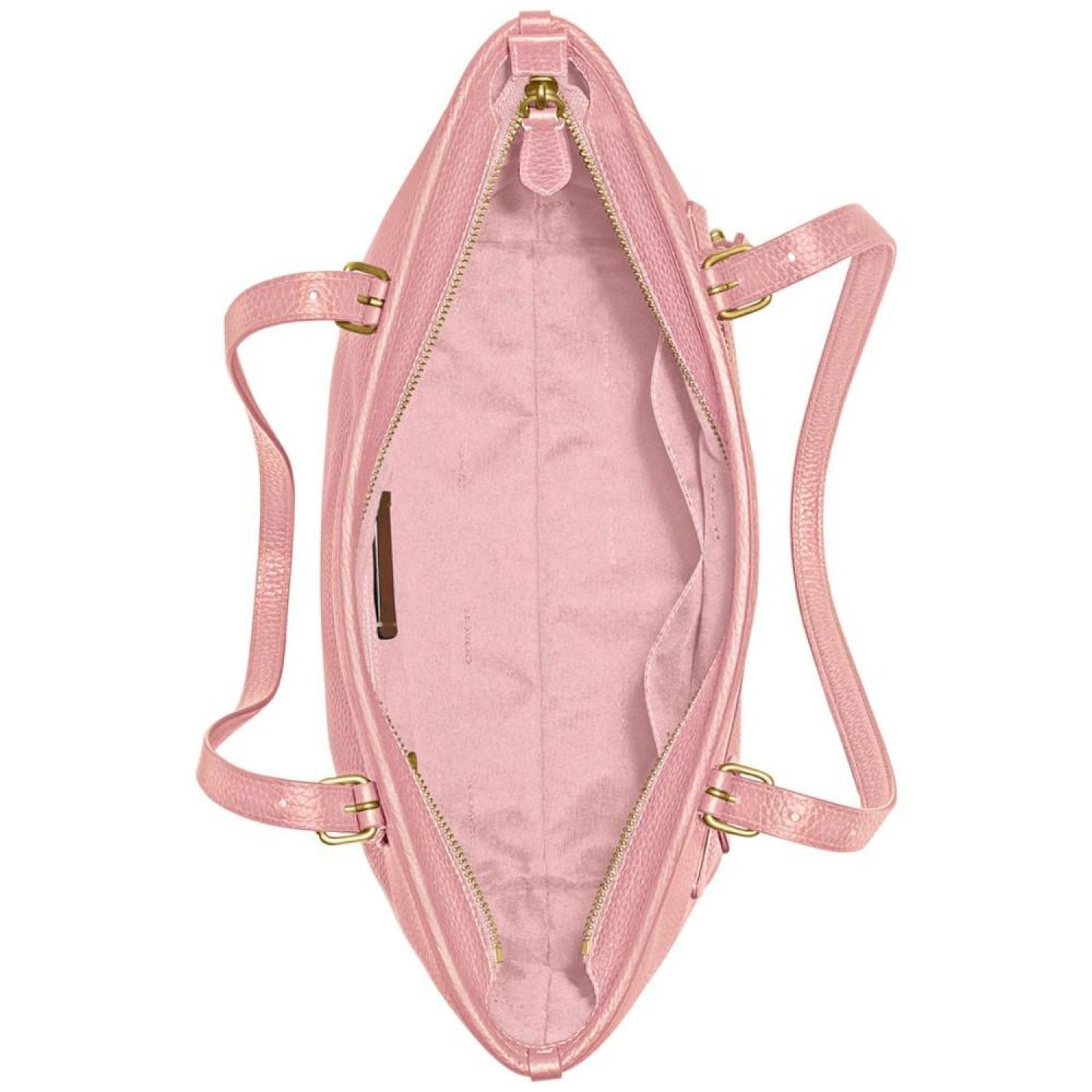 Polished Pebble Leather Taylor Tote with C Dangle Charm