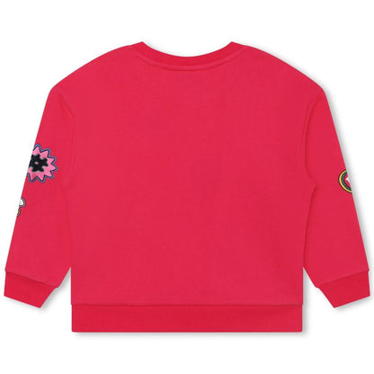 Pink Logo Patch Sweatshirt