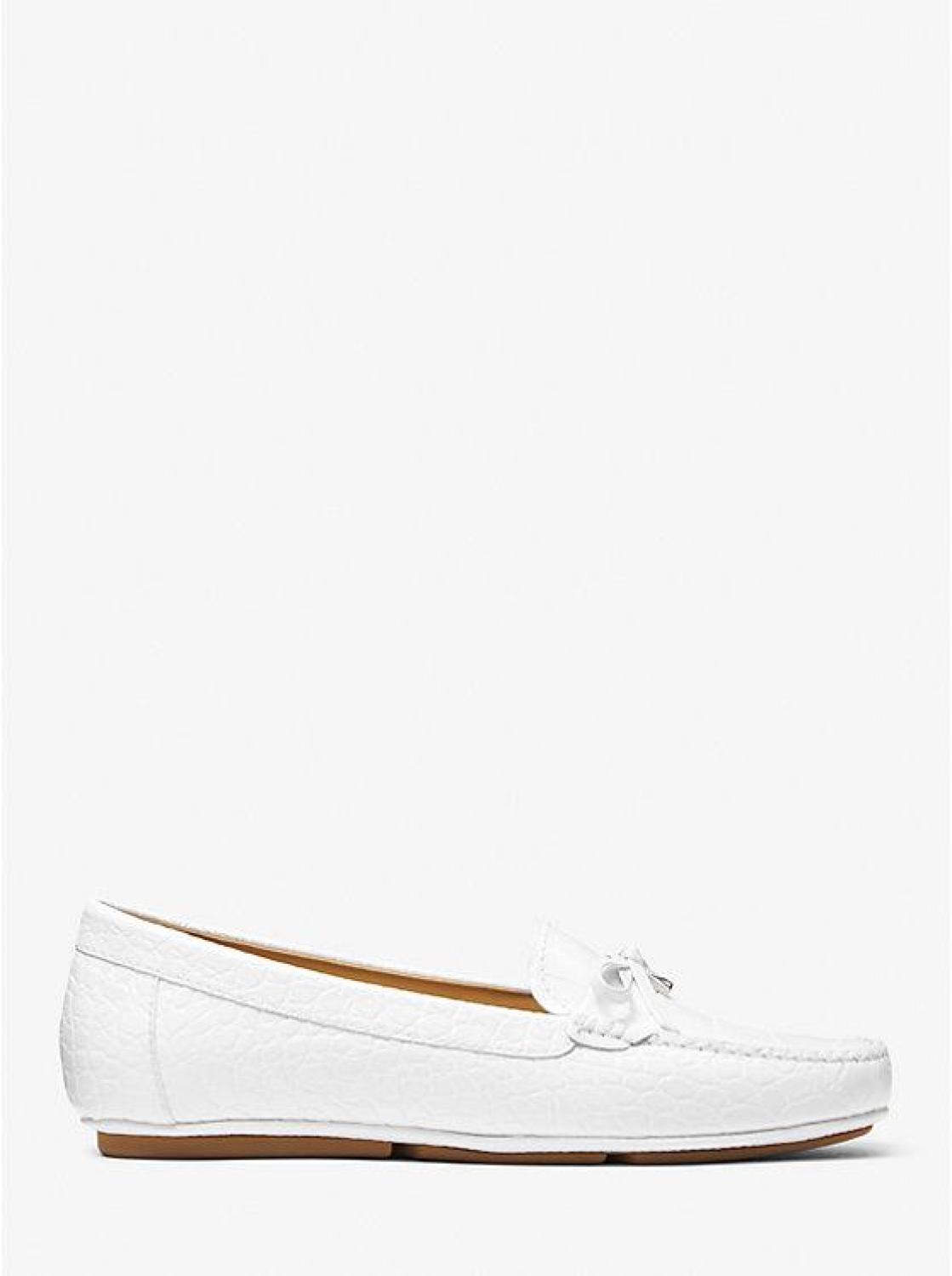Juliette Crocodile Embossed Faux Leather Loafer
